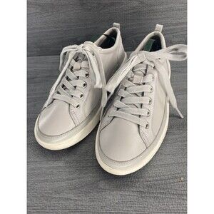Vionic Womens WINNY Gray Leather Suede Comfort Walking Sneakers Sz 7 Shoes Grey